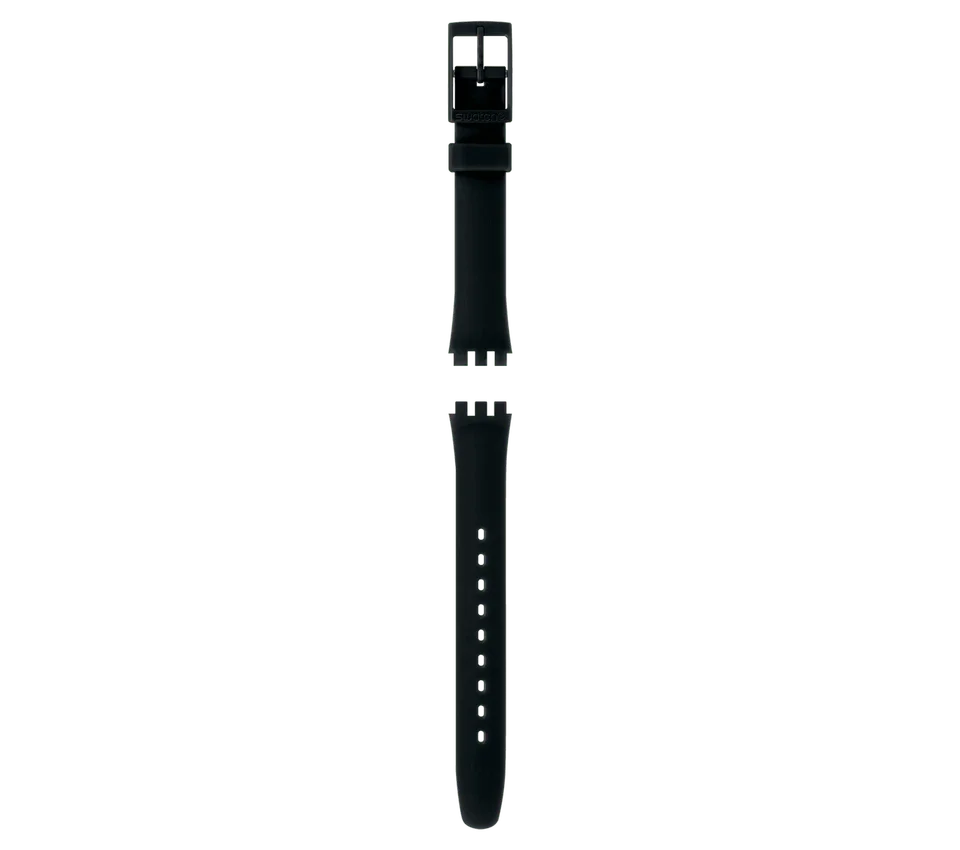 Lady svart silikonarmband