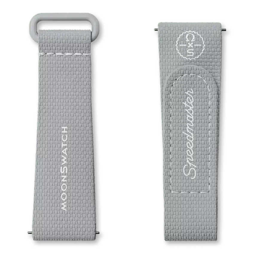 MoonSwatch grå/grå gummiband