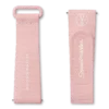 MoonSwatch ljusrosa/vitt gummiband