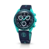 MoonSwatch mörkblå/turkos gummiband