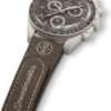 MoonSwatch mörkbrunt/sandfärgat gummiband