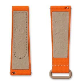 MoonSwatch orange/sandfärgat gummiband
