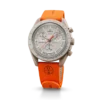 MoonSwatch orange/sandfärgat gummiband