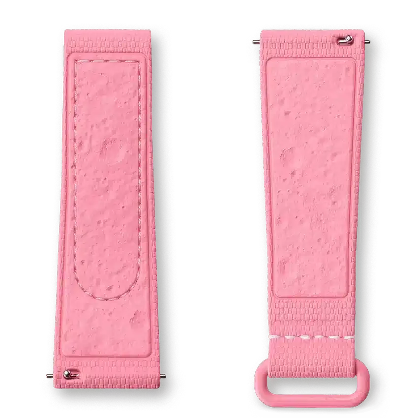 MoonSwatch rosa/rosa gummi