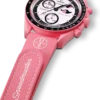 MoonSwatch rosa/rosa gummi