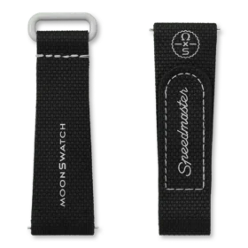 MoonSwatch svart/grått gummiband