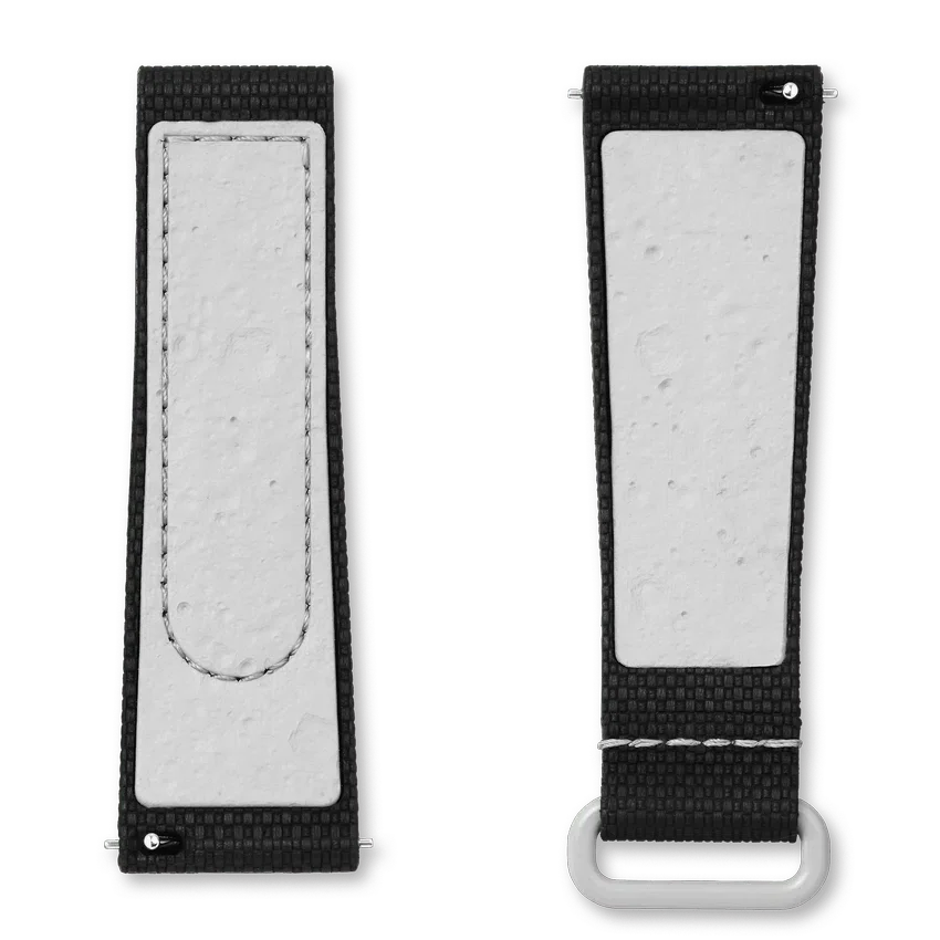 MoonSwatch svart/grått gummiband