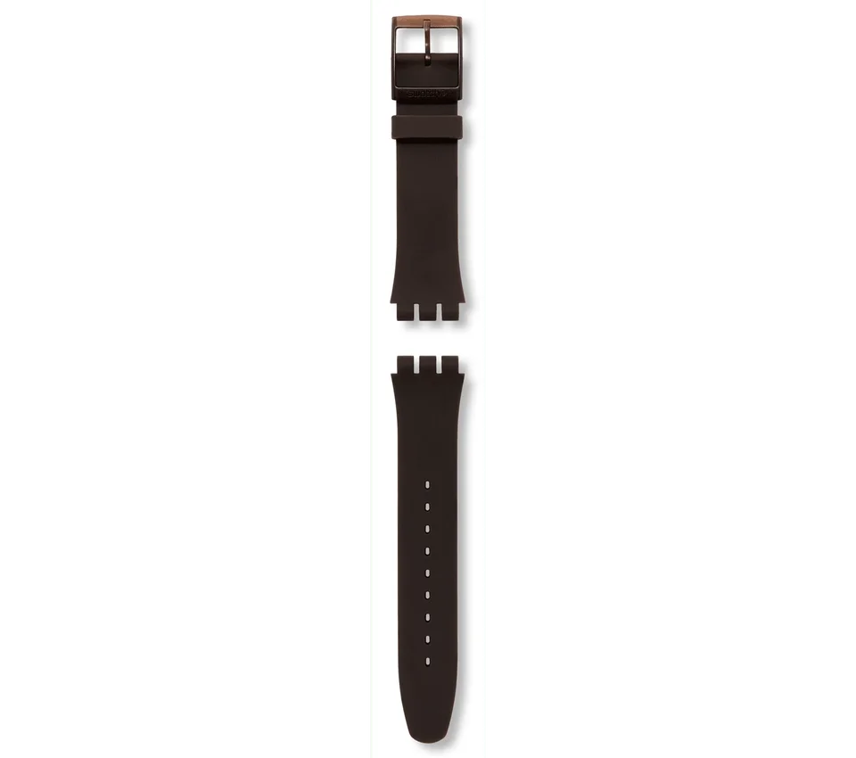 New Gent brunt silikonarmband