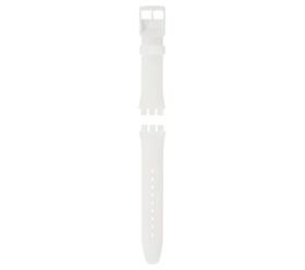 New Gent vitt silikonarmband