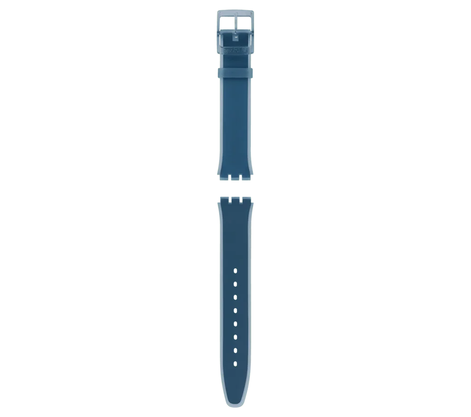 Skin-armband i blått silikon