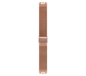 Skin-armband i rostfritt stål med milanesisk nätkonstruktion och PVD-beläggning i roséguld