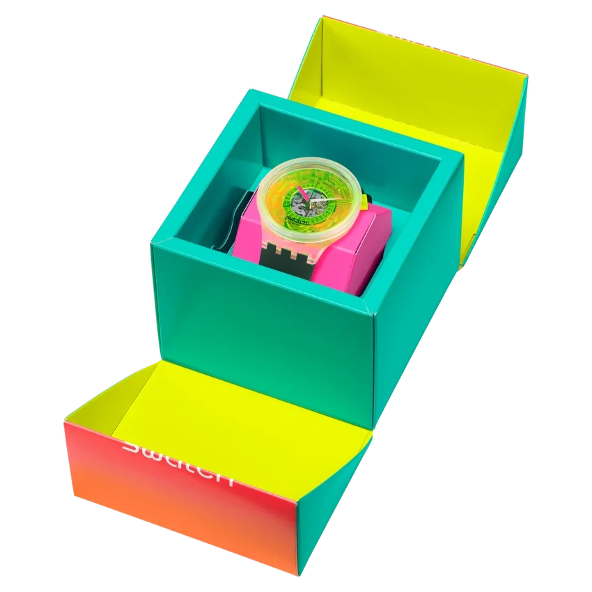 Swatch bländad av Neon