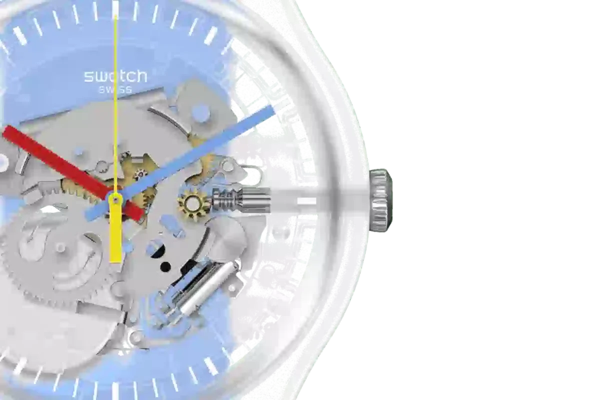 Tydligt blå randig
